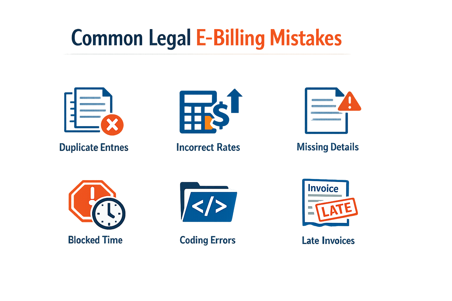 Common mistakes in legal e-billing