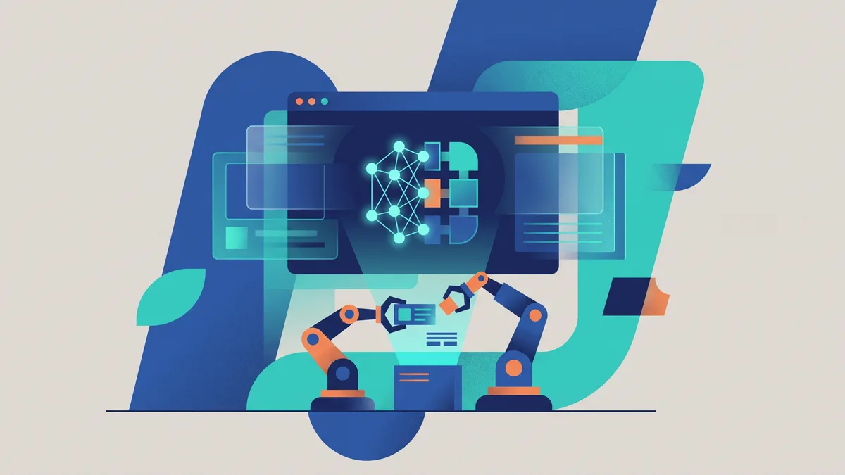 Illustration of AI app builders