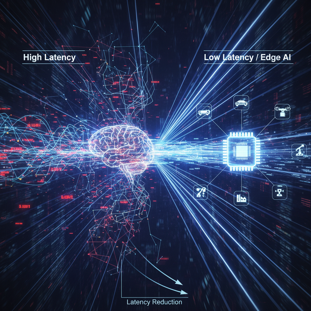 AI latency and network speed representation
