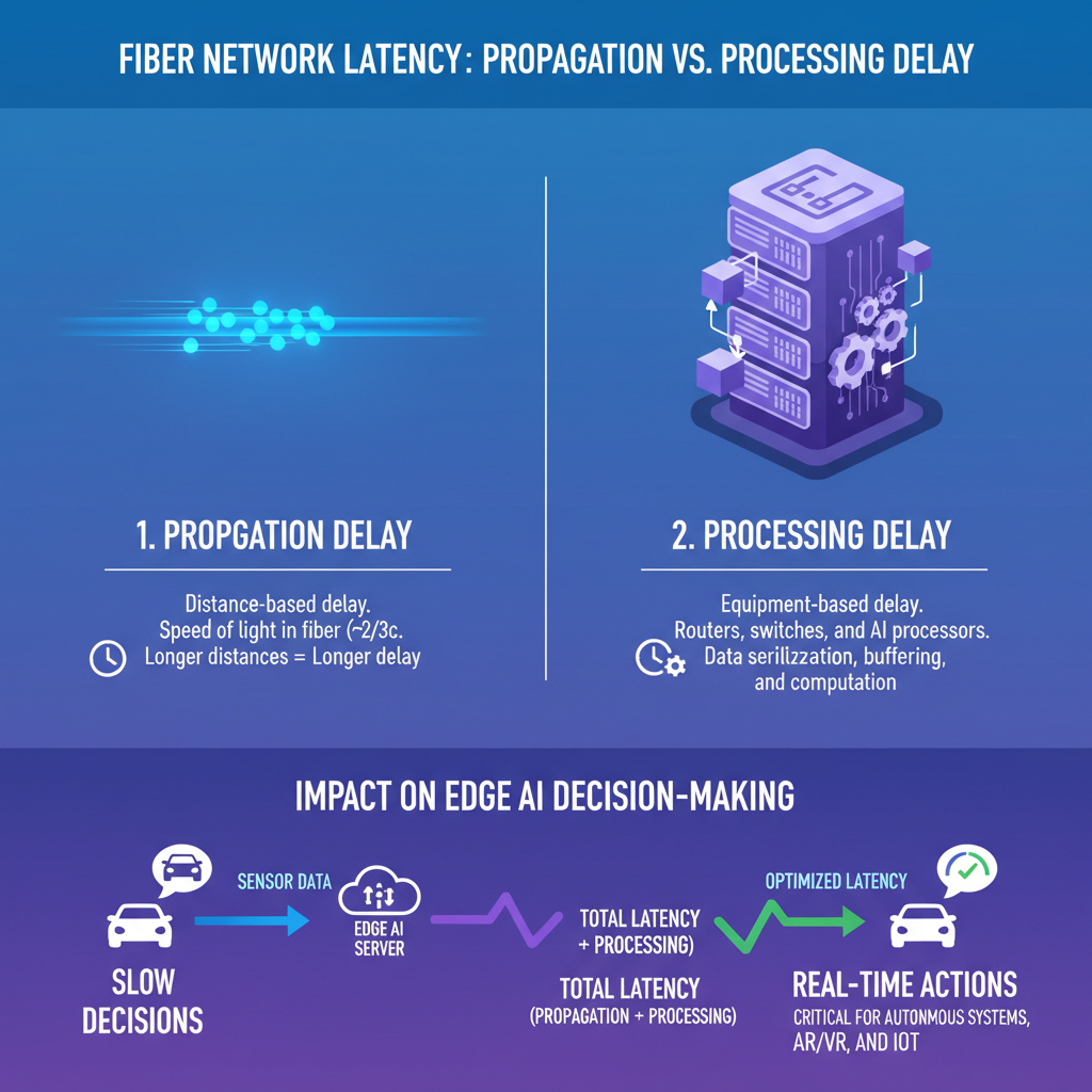 Latency in fiber networks infographic