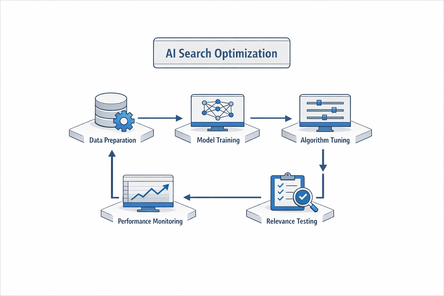 Steps for implementing AI search optimization
