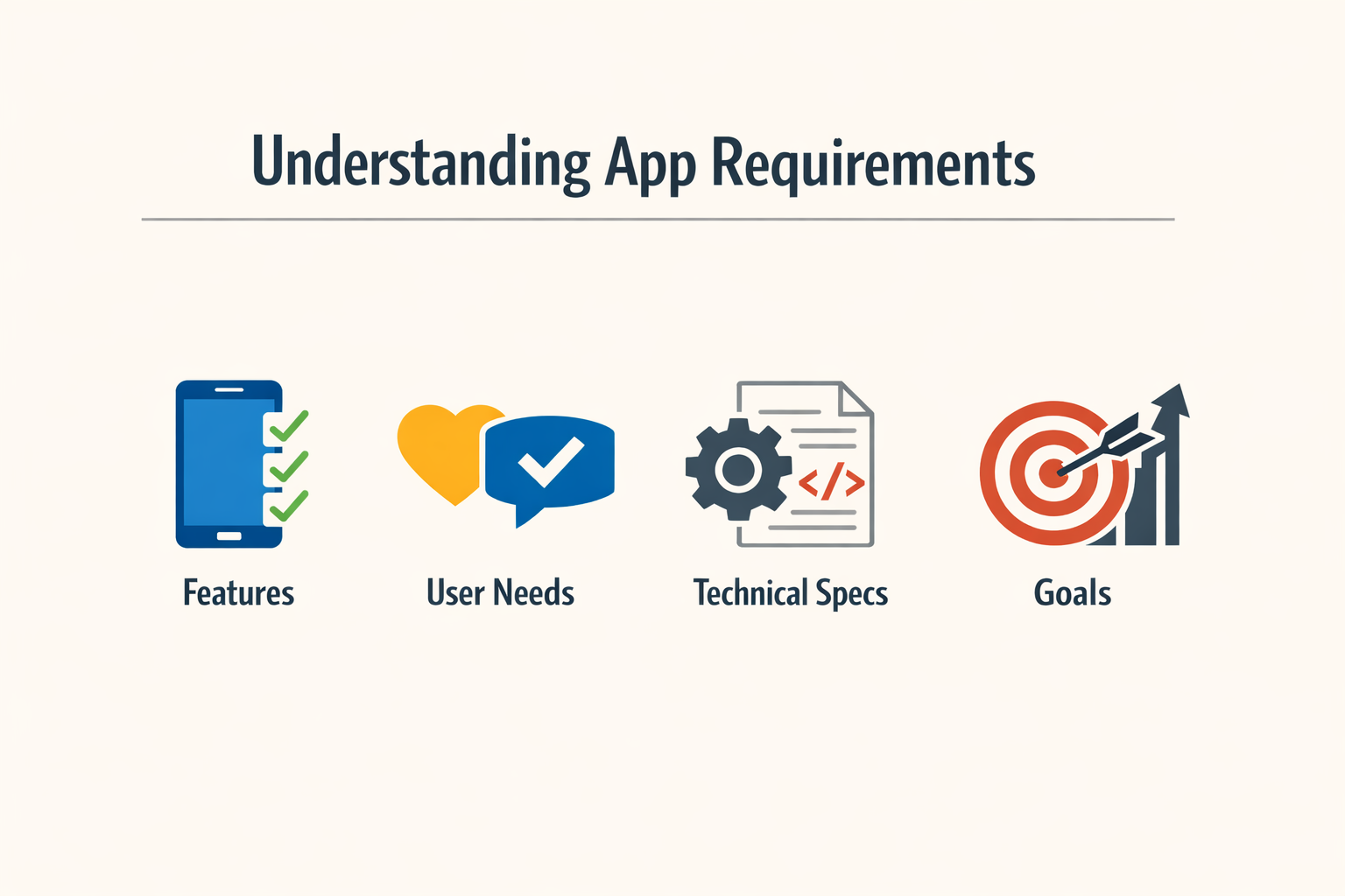 Infographic on understanding app requirements