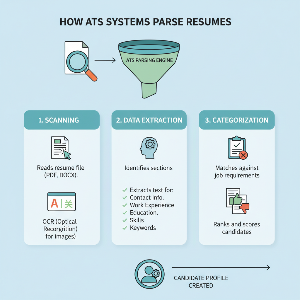 Infographic on how ATS systems work