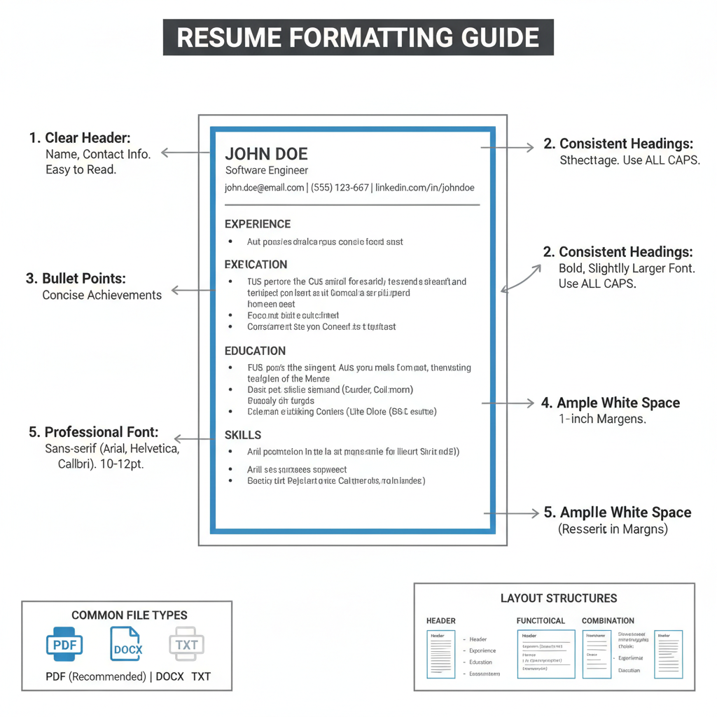Guide on resume formatting essentials for ATS
