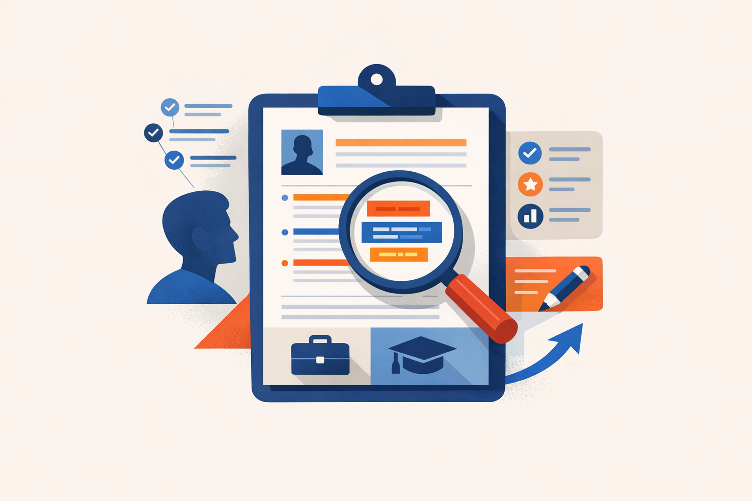 Illustration of expert tips for ATS résumé optimization.