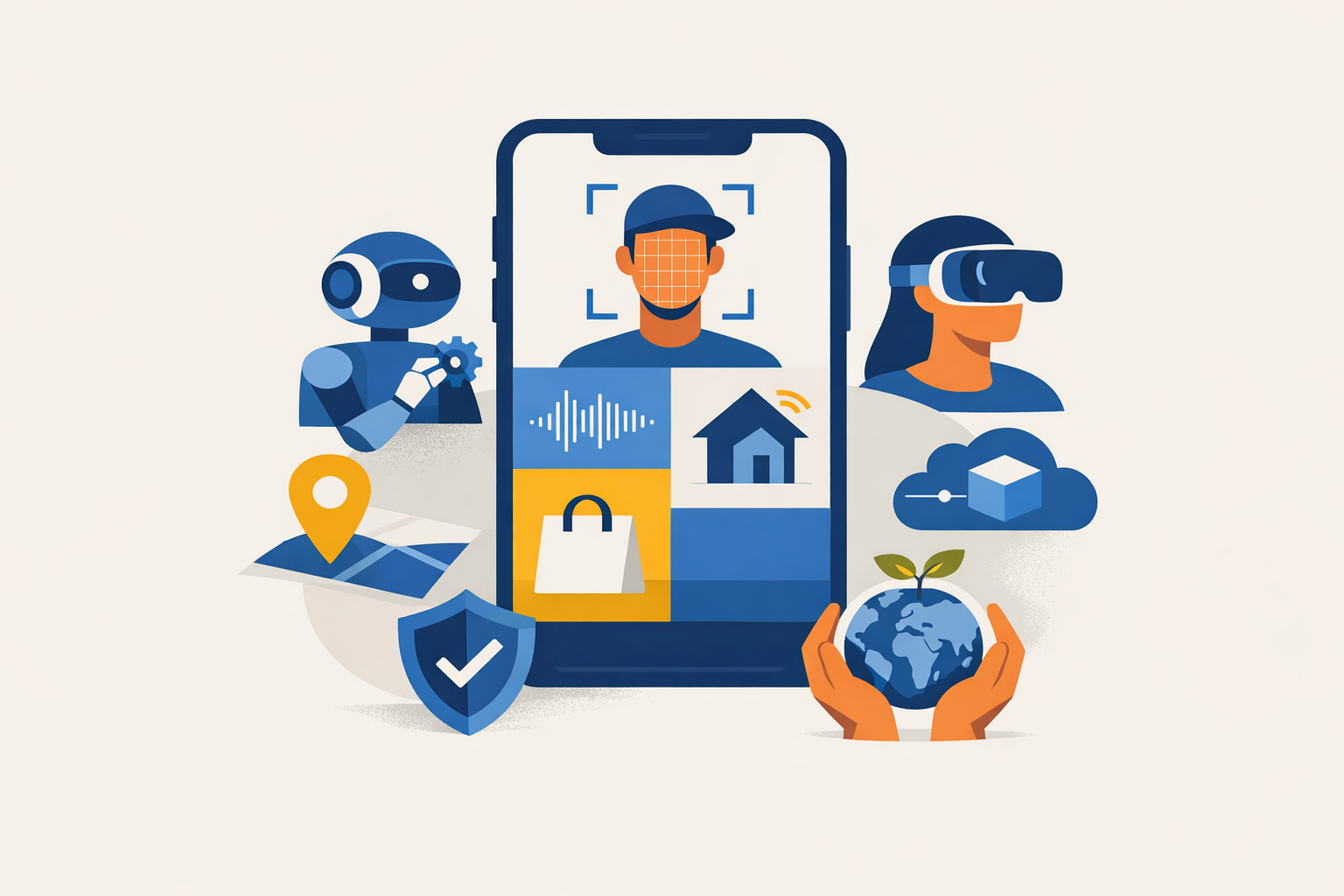 Trending Features in 2026 Apps showing modern mobile interface elements and design patterns for Best App Ideas