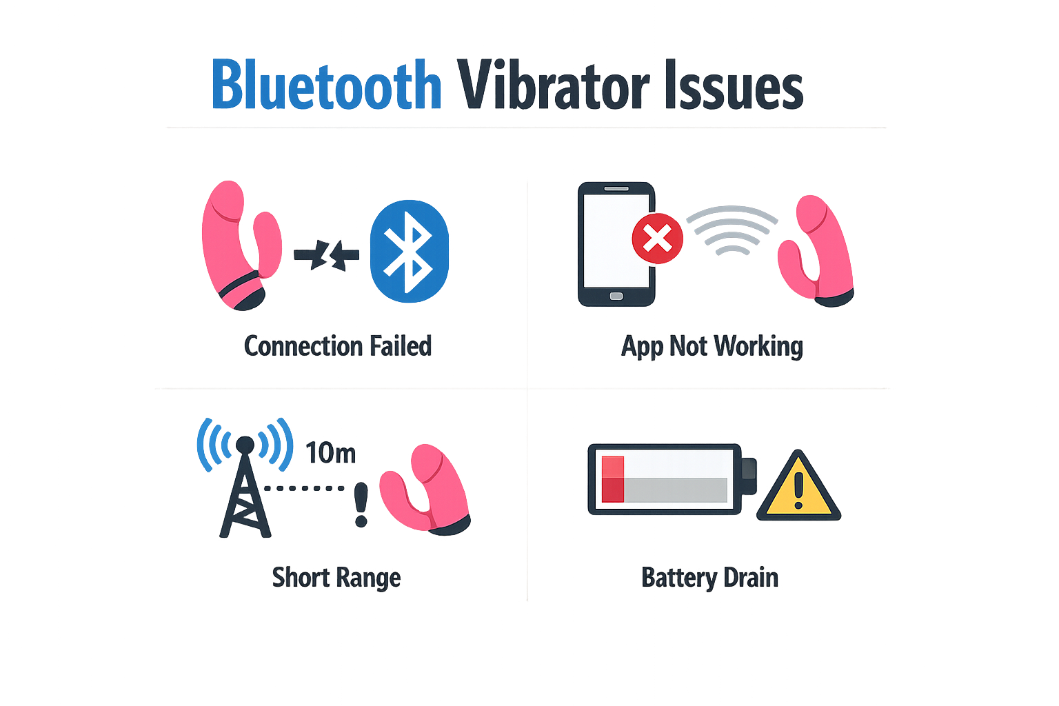 Infographic on Bluetooth vibrator issues