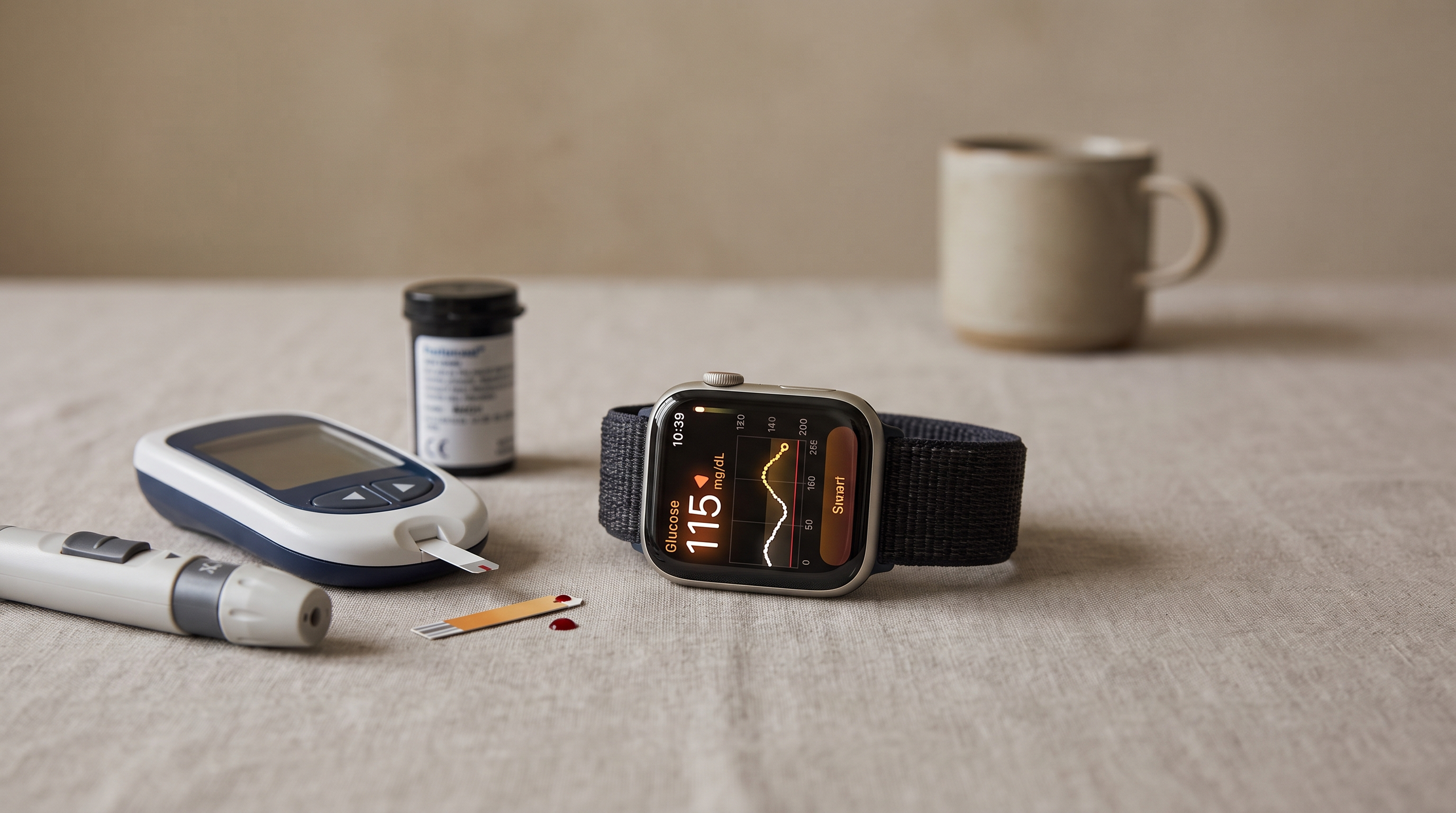 Smartwatch and glucose monitoring devices