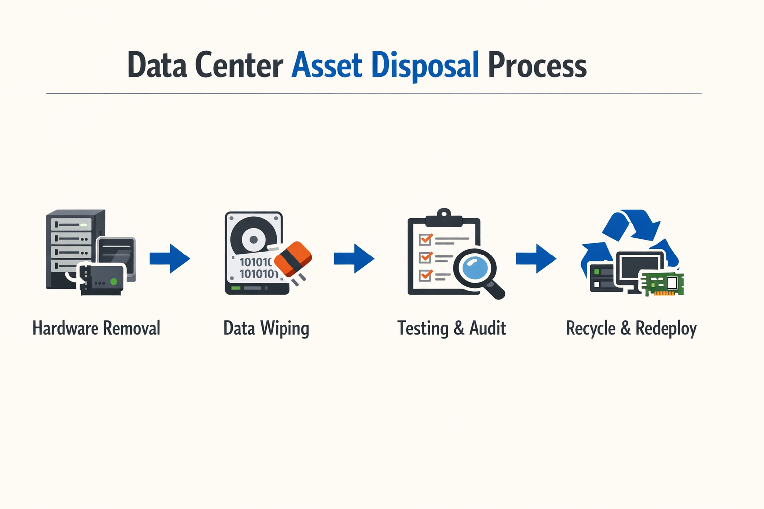 Infographic of the asset disposition process