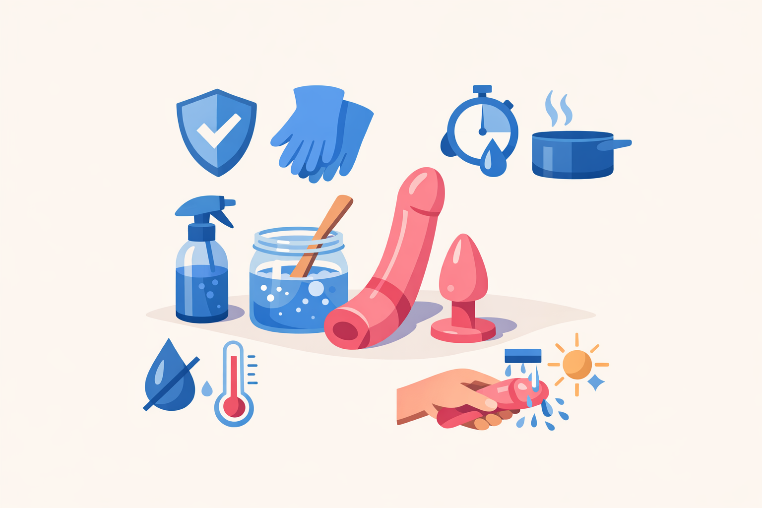 Illustration of safe use tips for DIY cleaners.