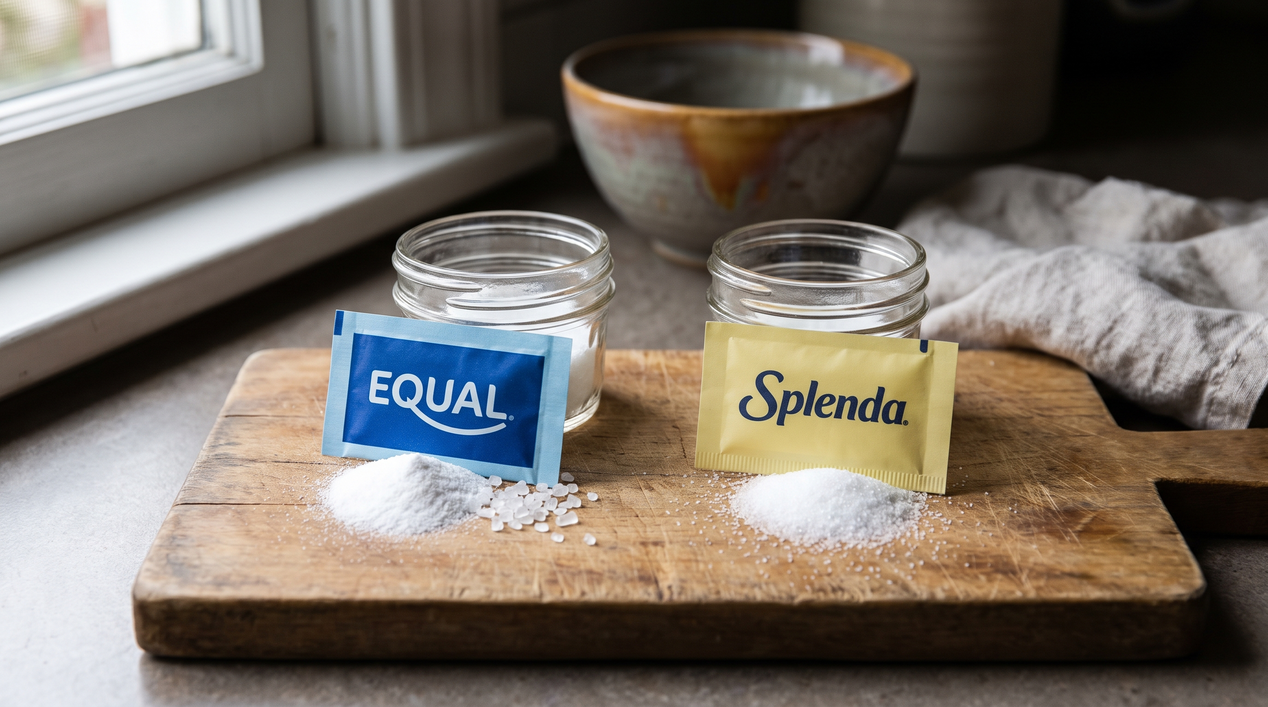 Comparison of Equal and Splenda sweeteners