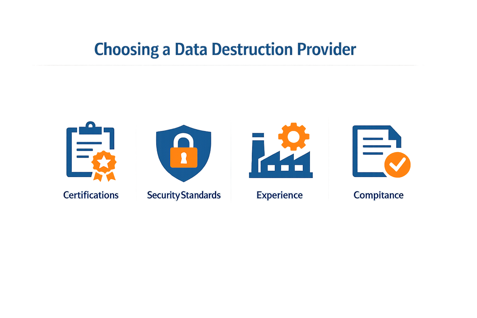 Step-by-step guide for evaluating data destruction service providers