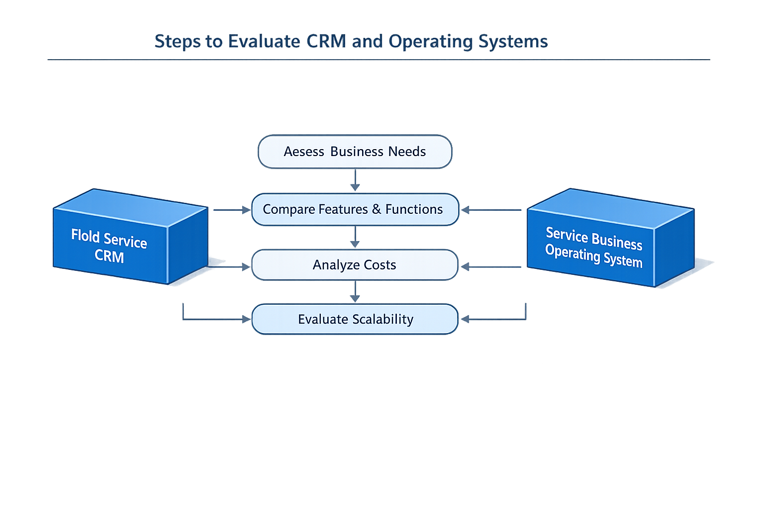 Steps to evaluate CRM and Operating Systems