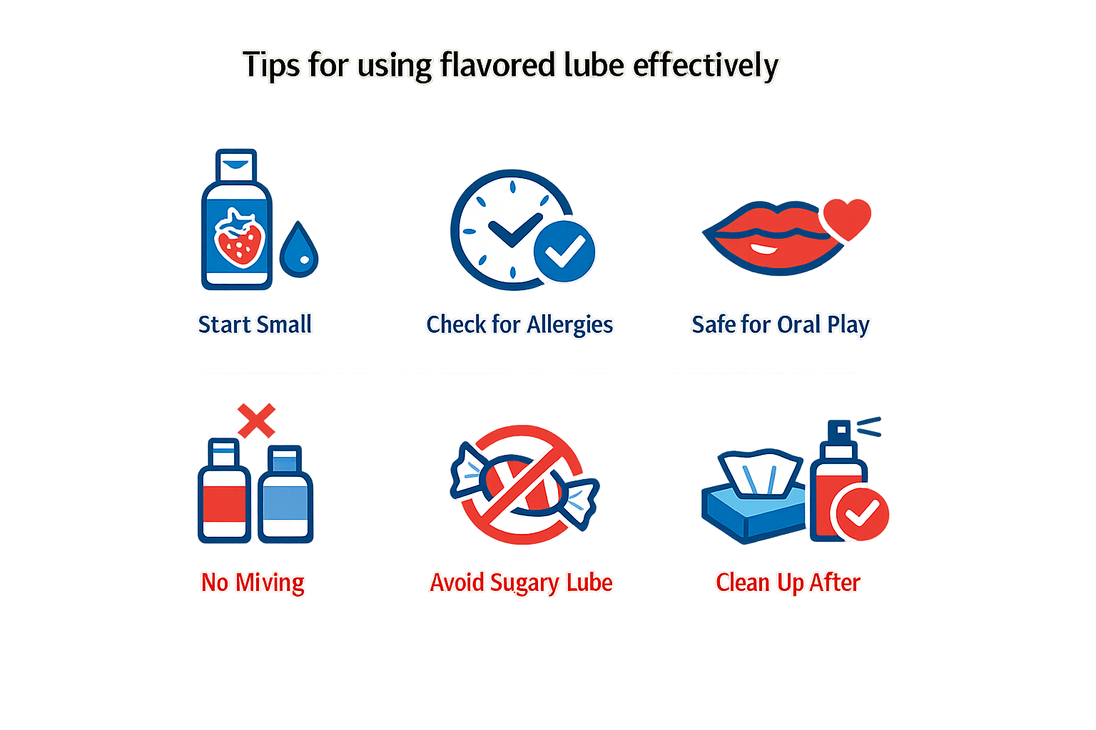 Tips for using flavored lube effectively.