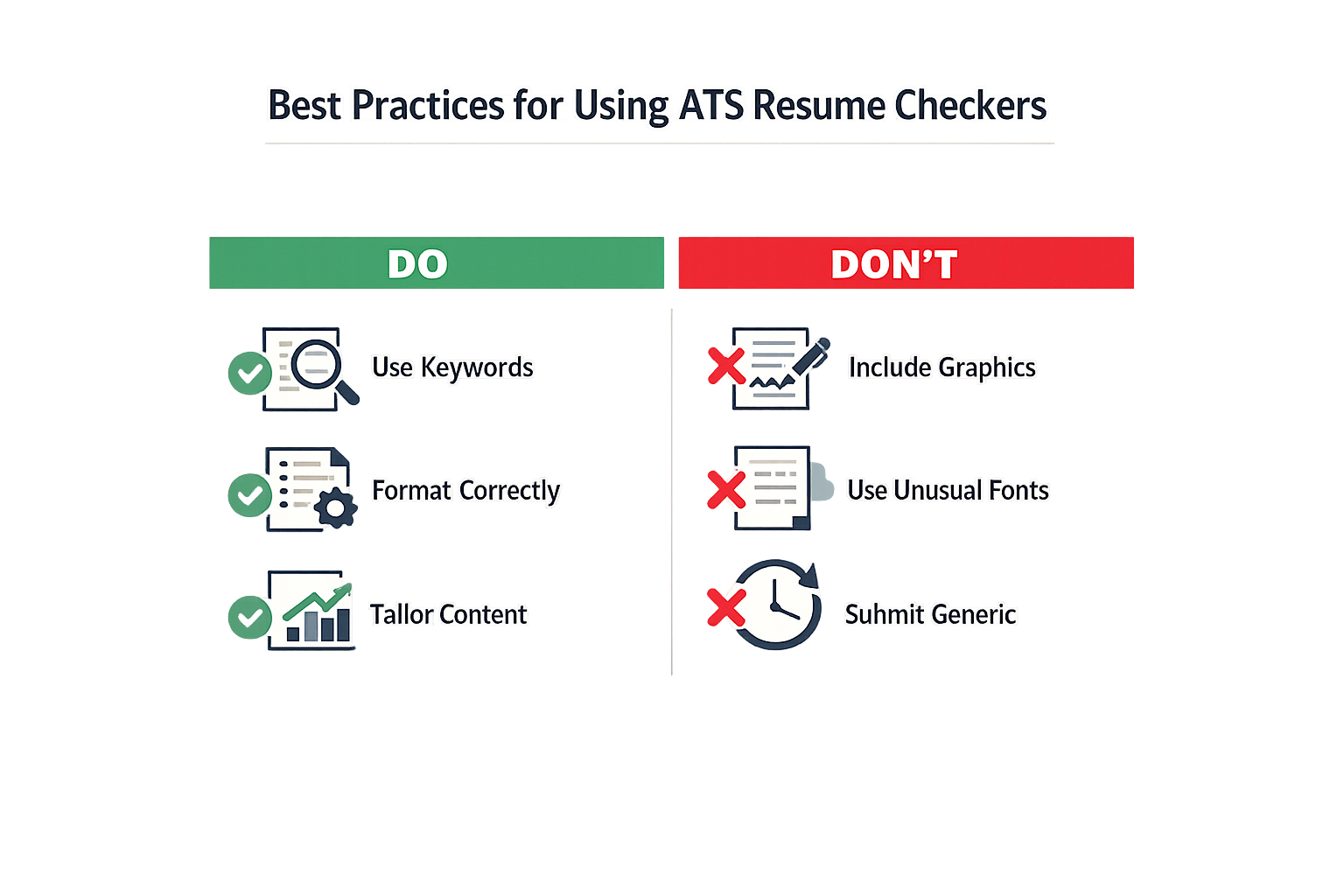 Best practices for using ATS resume checkers.