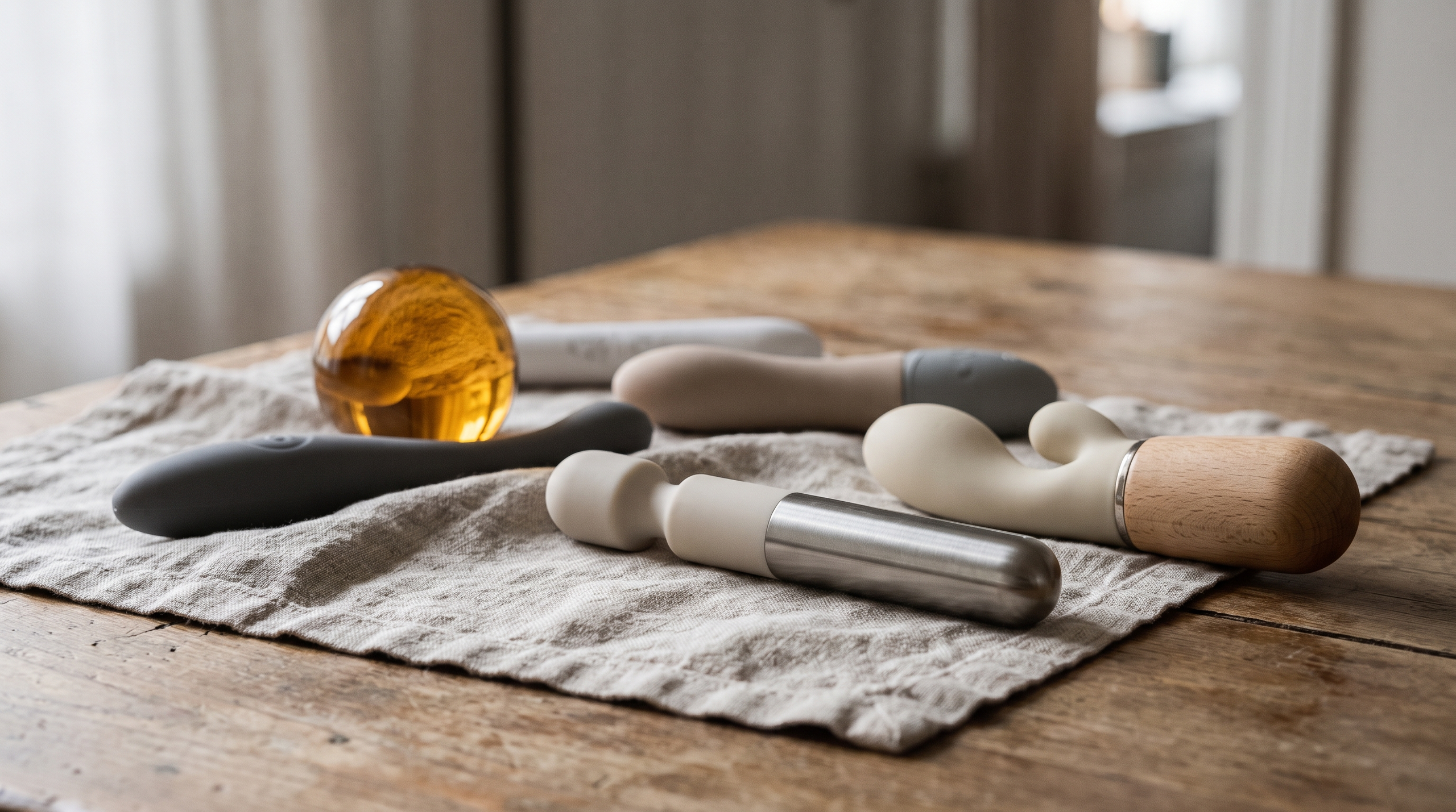A selection of quiet vibrators showcasing their design.