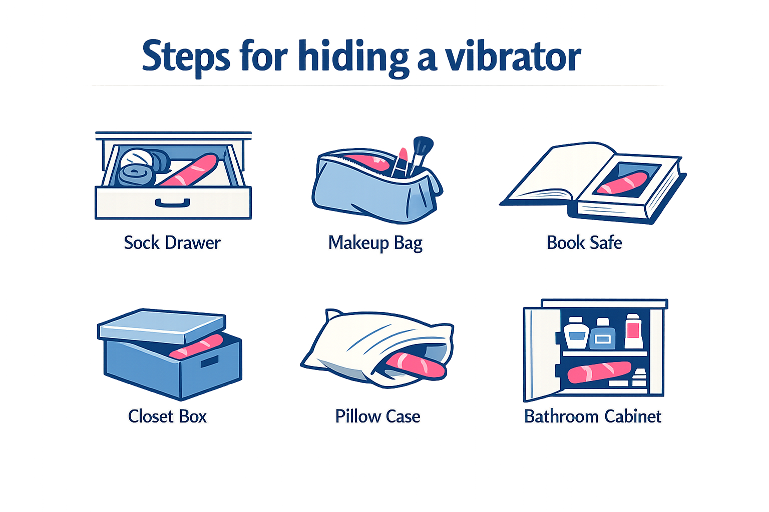 Steps for hiding a vibrator