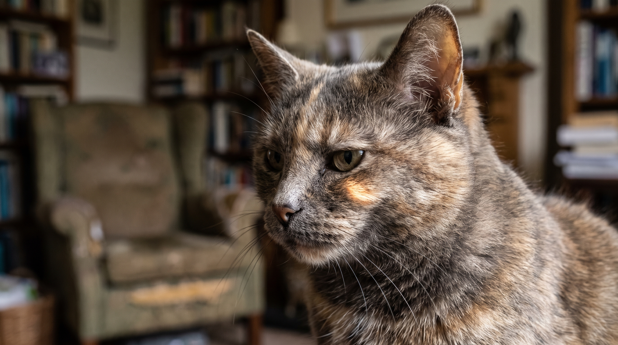 Close-up portrait of a cat