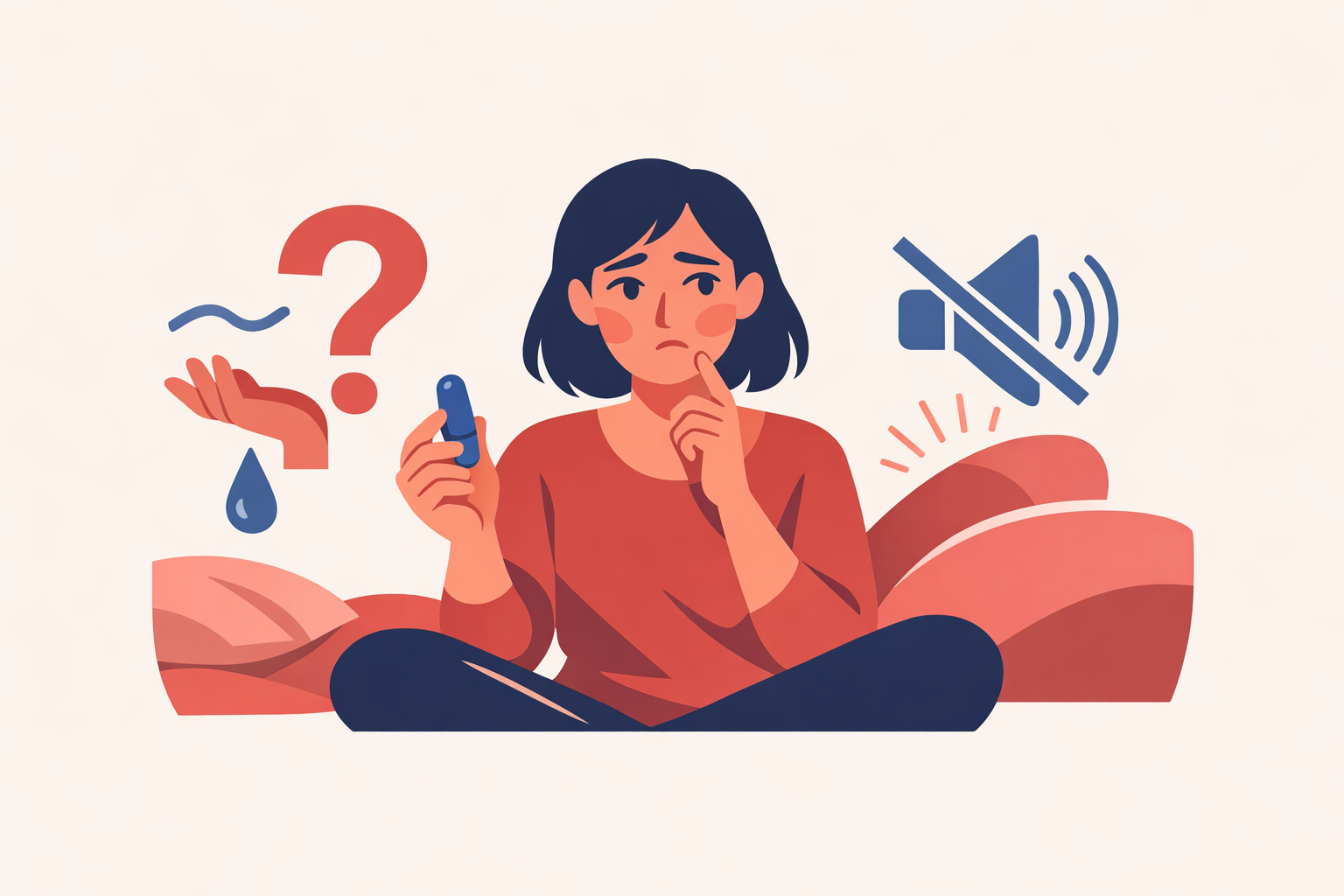 An illustration of beginner hesitations with bullet vibrators.