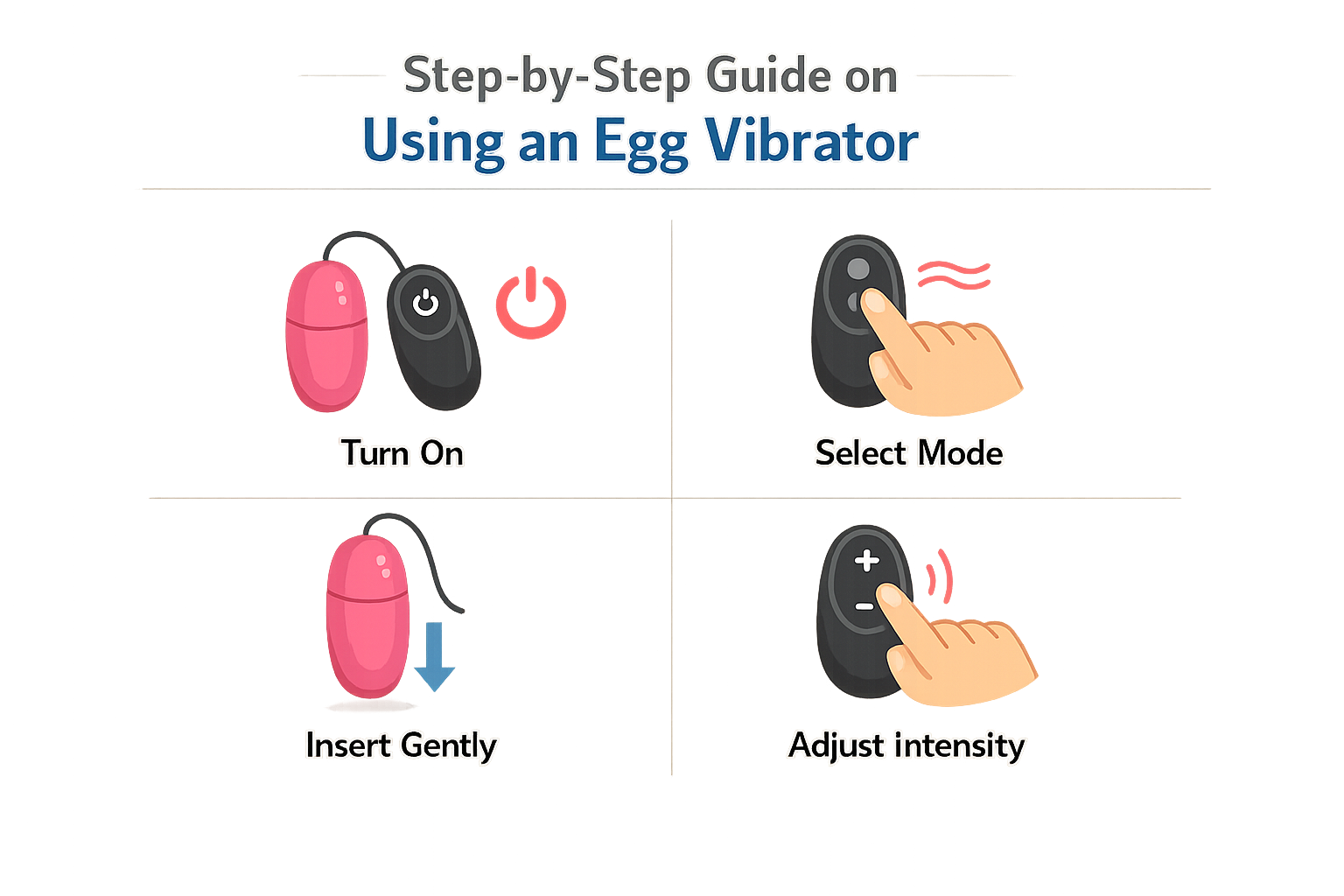Step-by-step guide on using an egg vibrator
