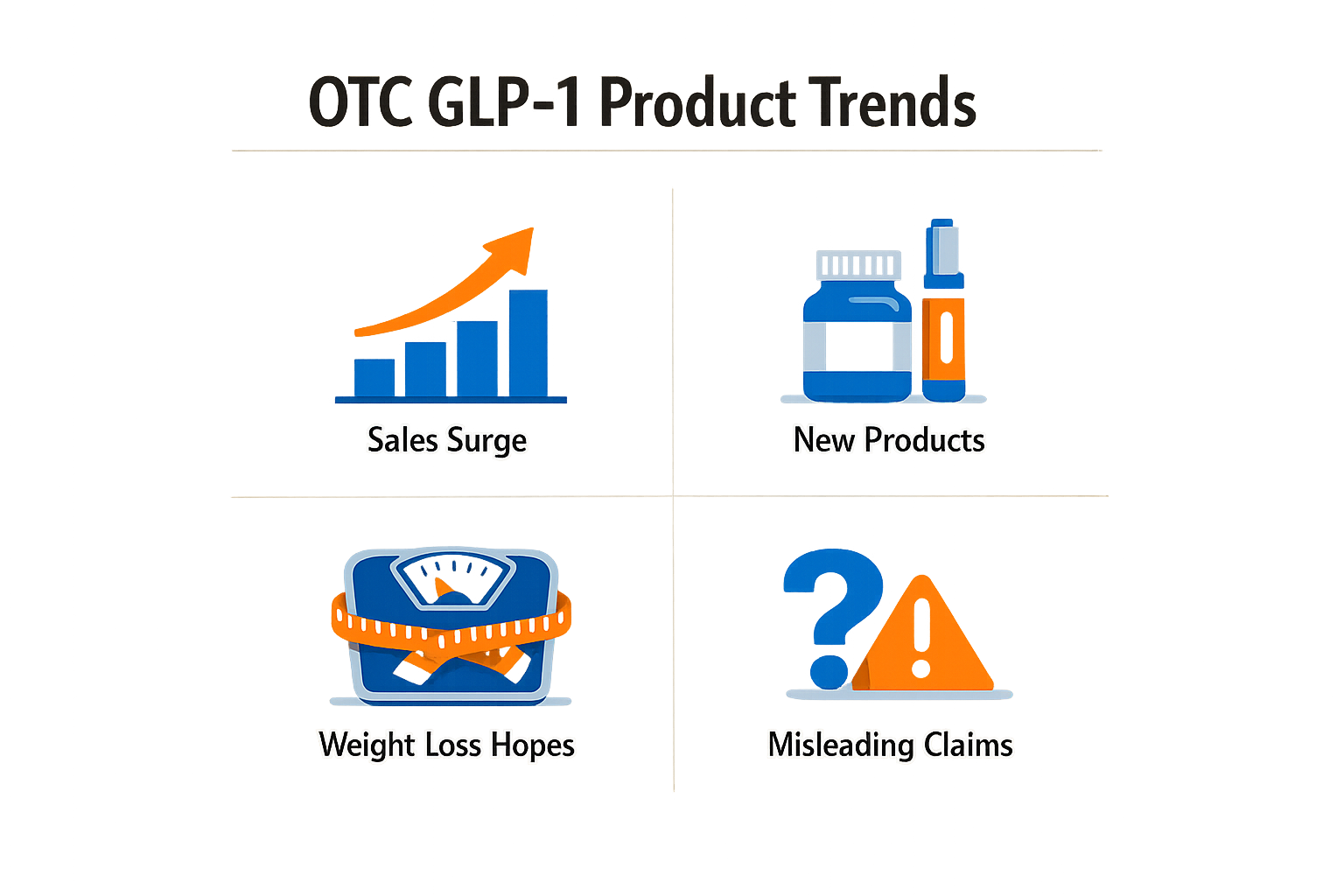 Infographic on OTC GLP-1 product trends