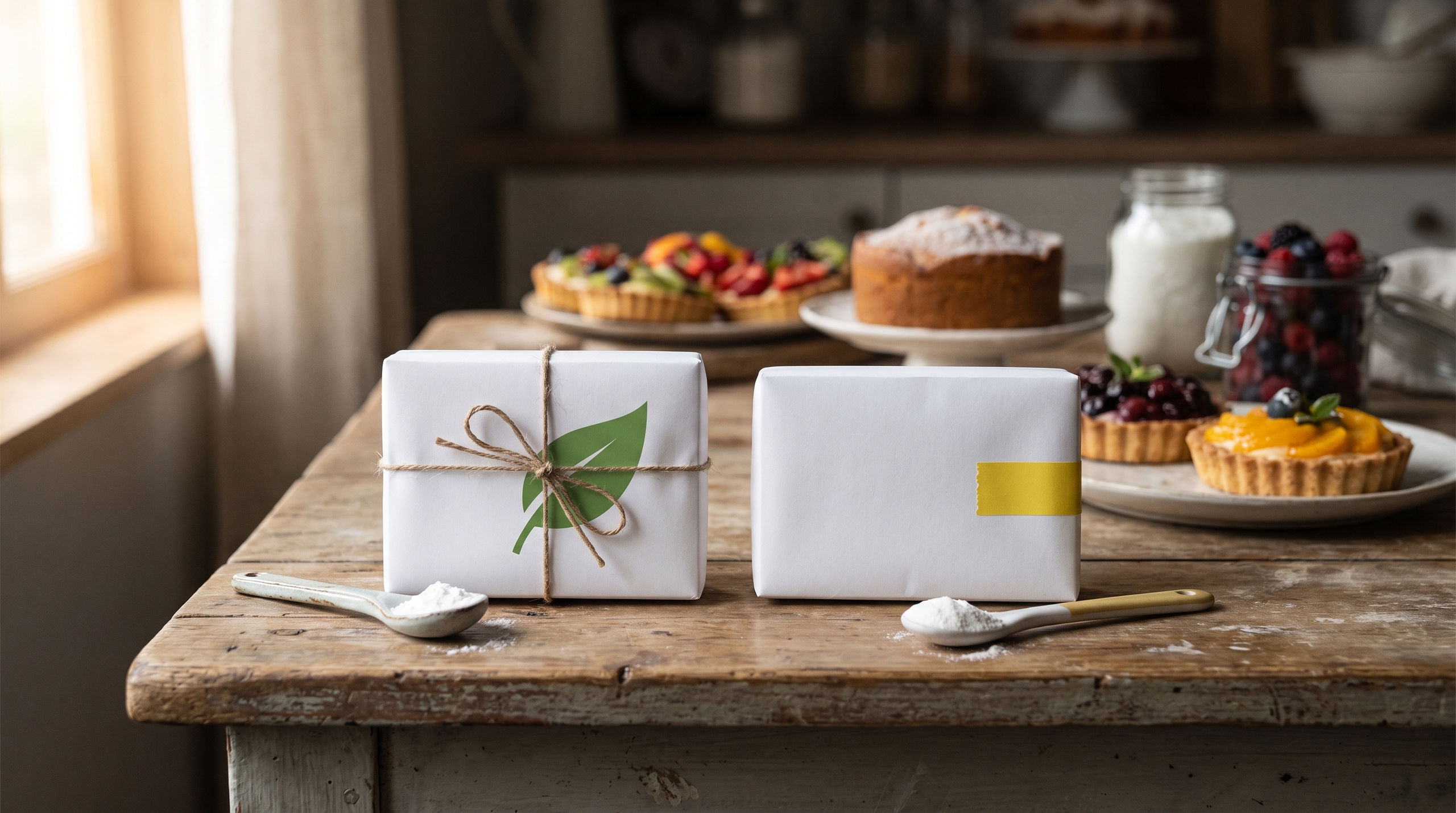 Comparison of Stevia and Splenda packaging