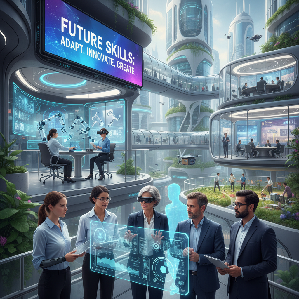 Hero image representing the evolving job market skills for 2026.