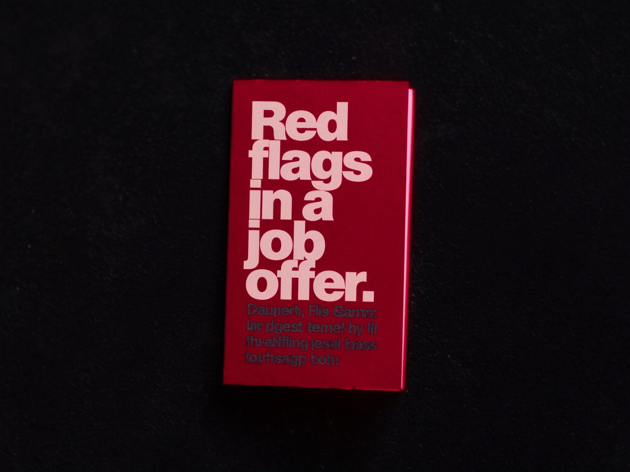 Common red flags to watch for