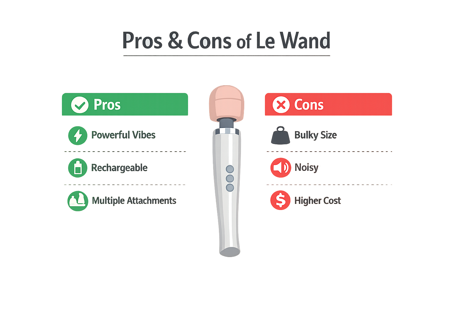 Pros and cons of Le Wand