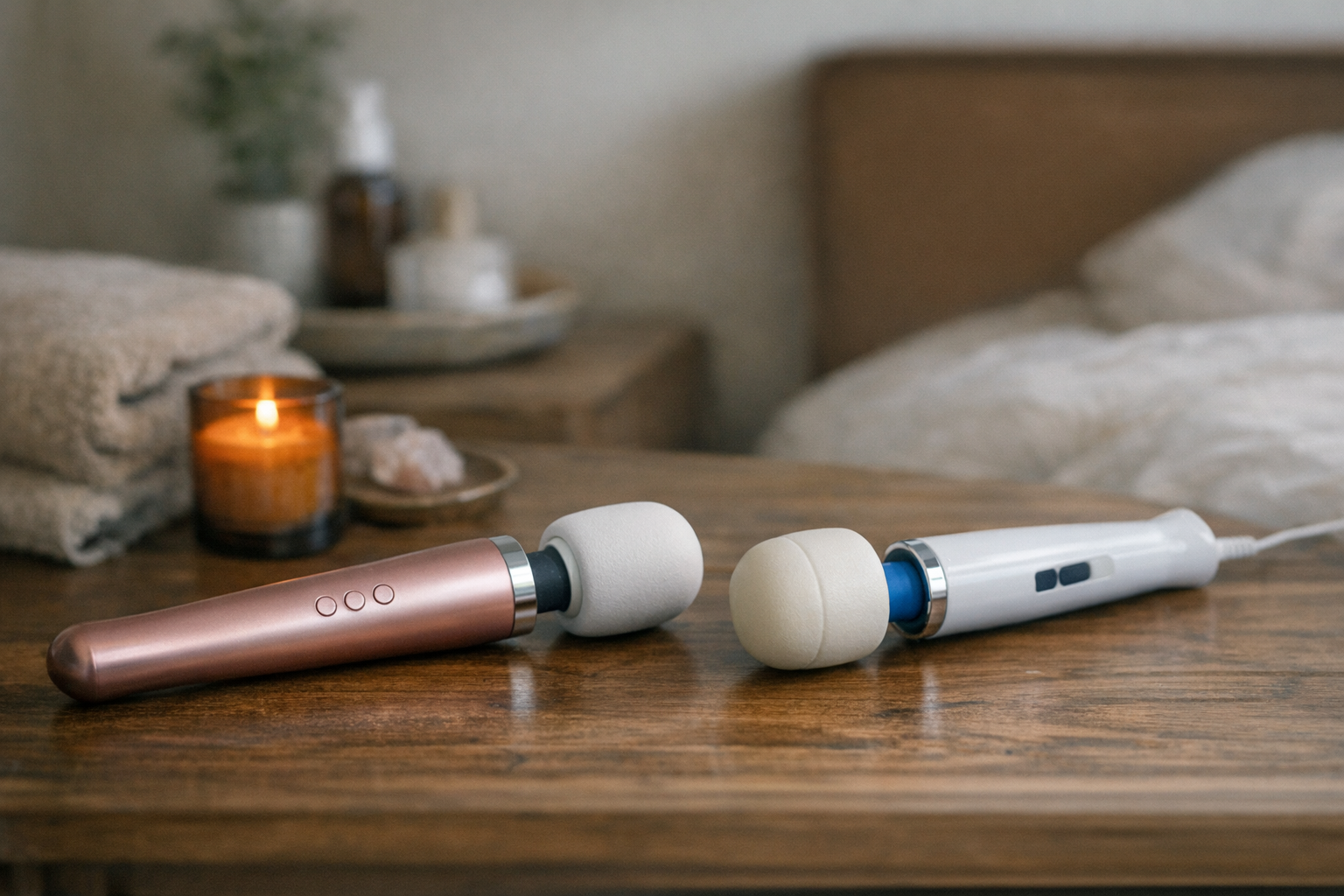 Comparison of Le Wand and Magic Wand vibrators