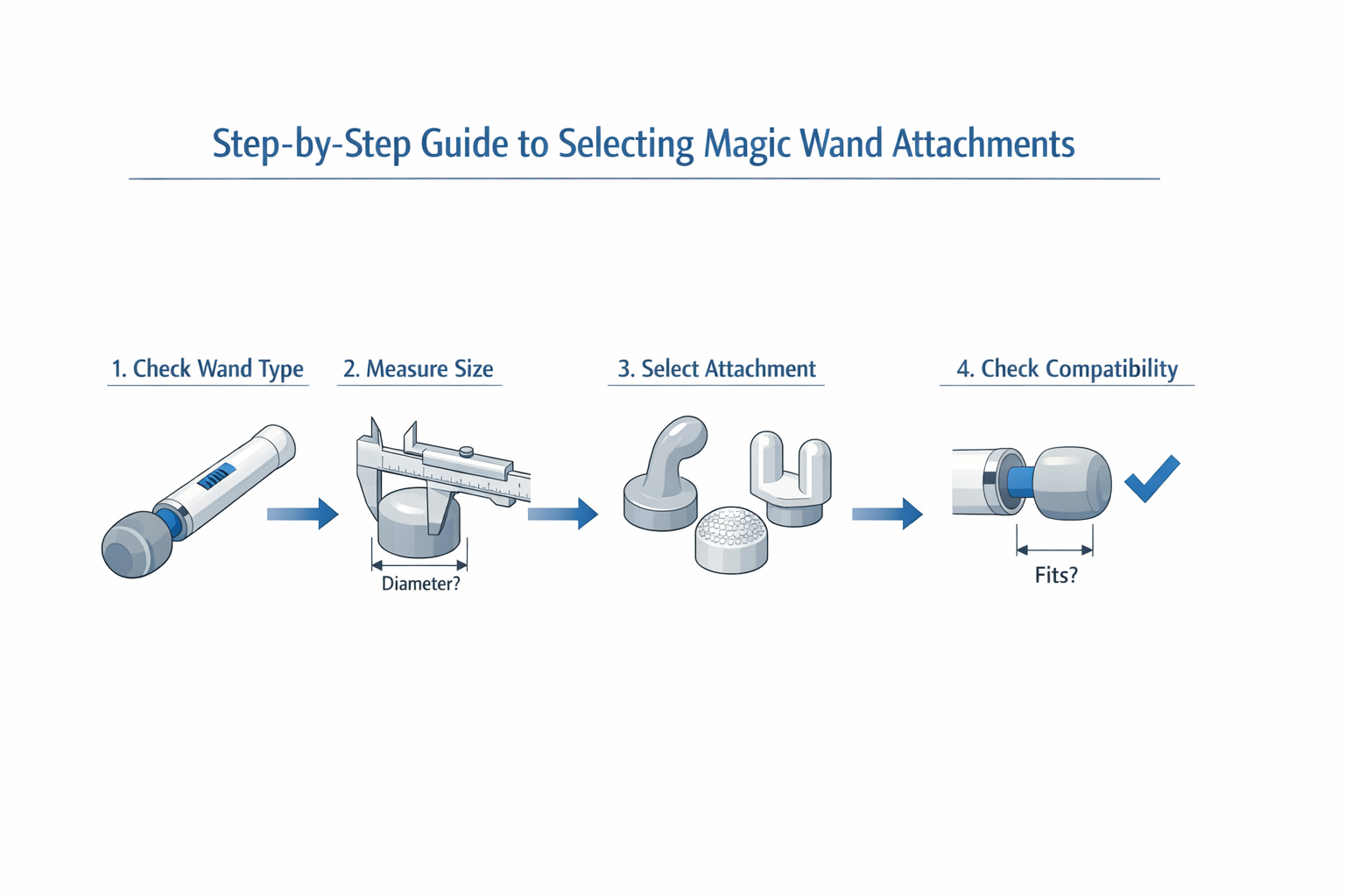 Step-by-step guide to selecting Magic Wand attachments