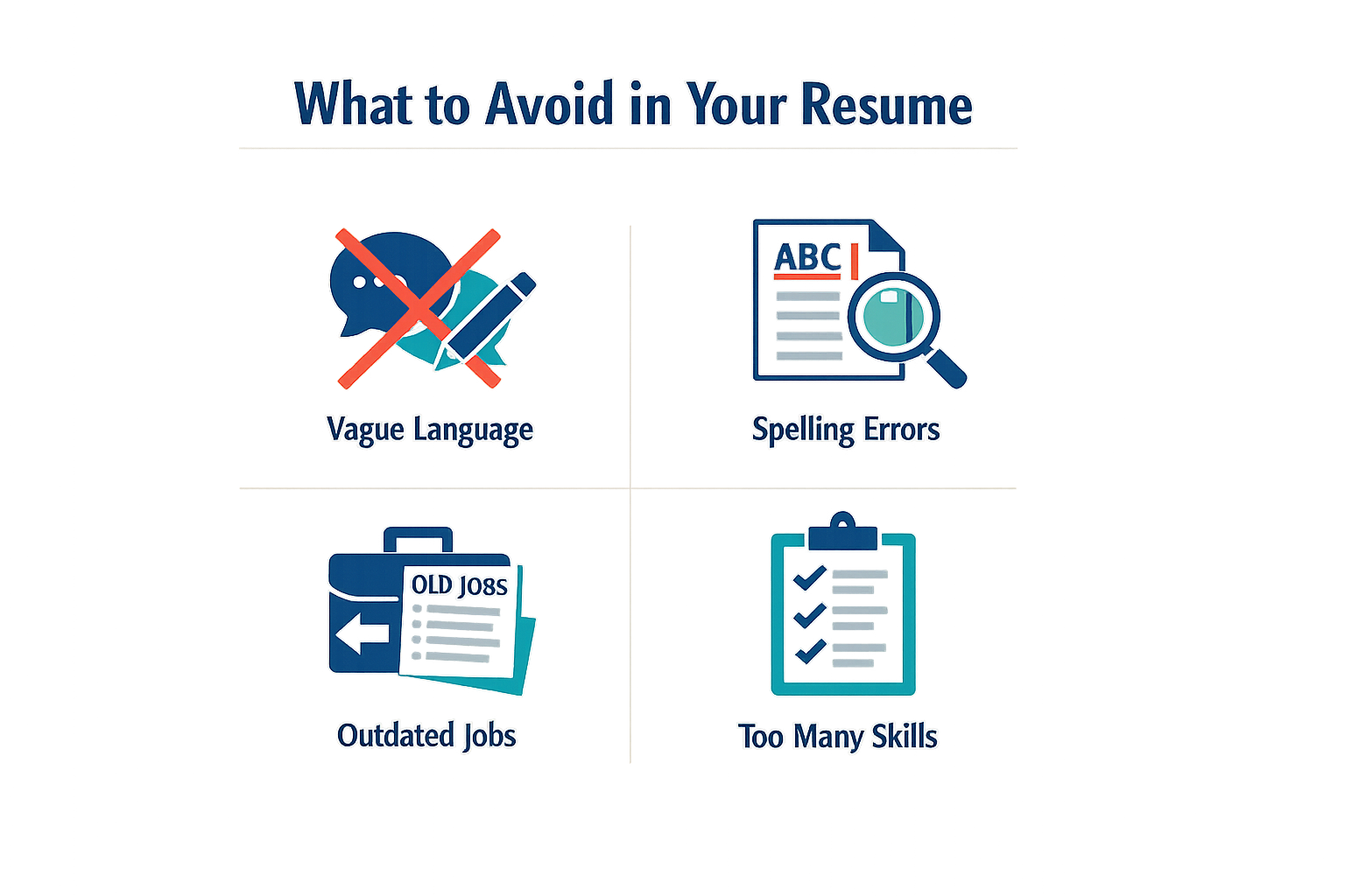 What to Avoid in Your Resume