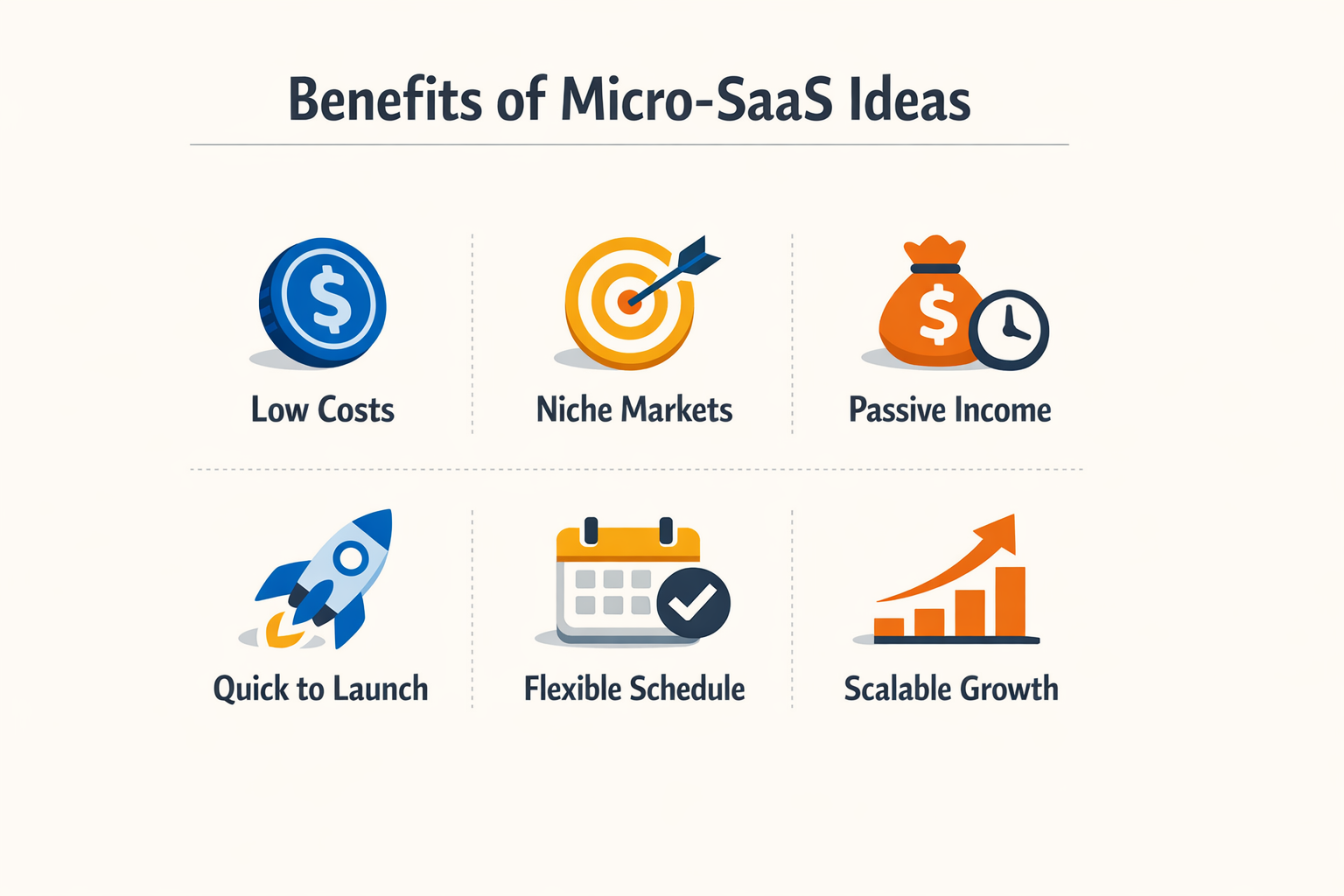 Image showcasing the benefits of micro-SaaS ideas