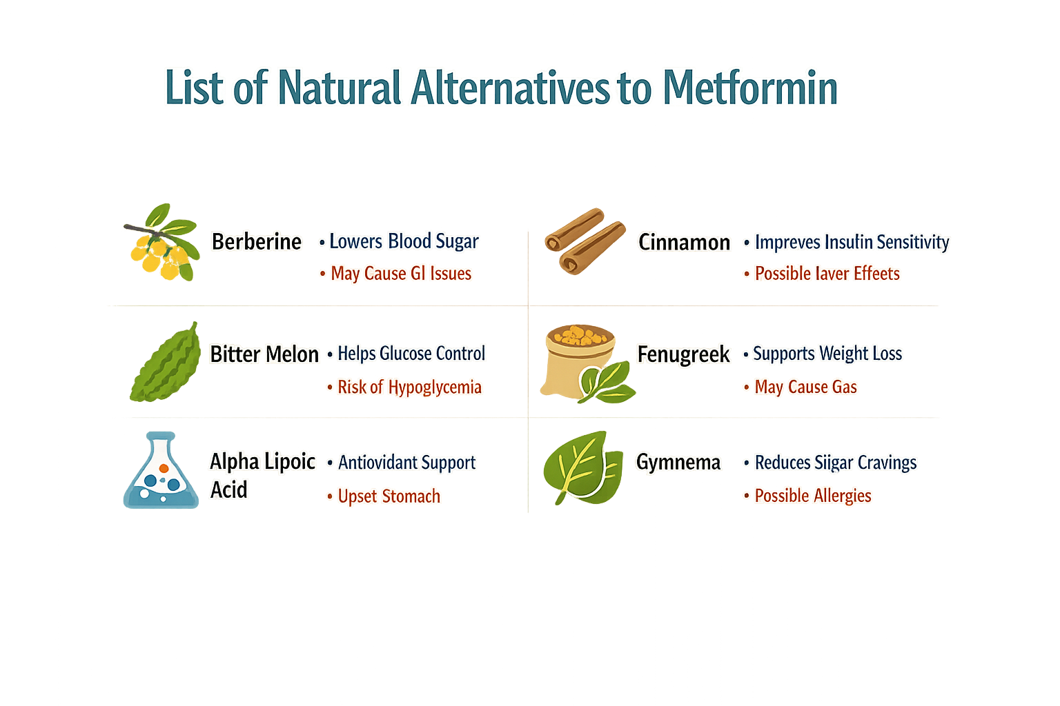List of natural alternatives to Metformin