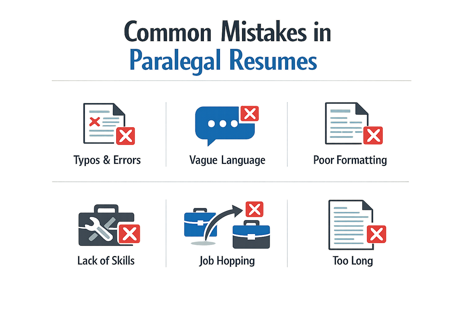 Common mistakes in paralegal resumes