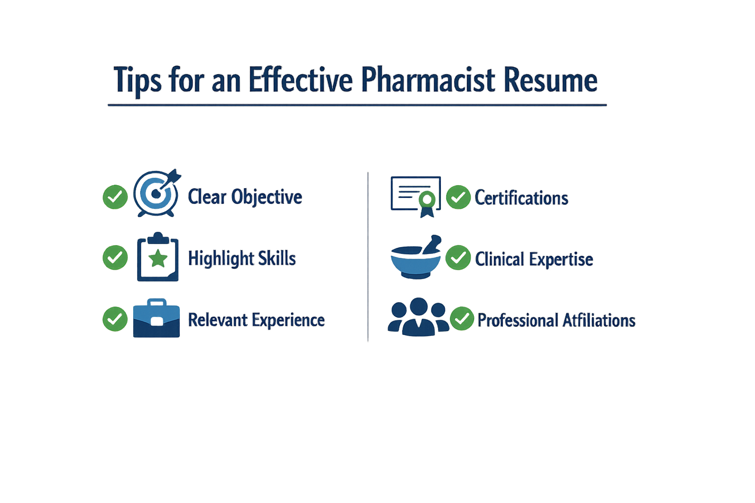 Tips for an effective pharmacist resume.