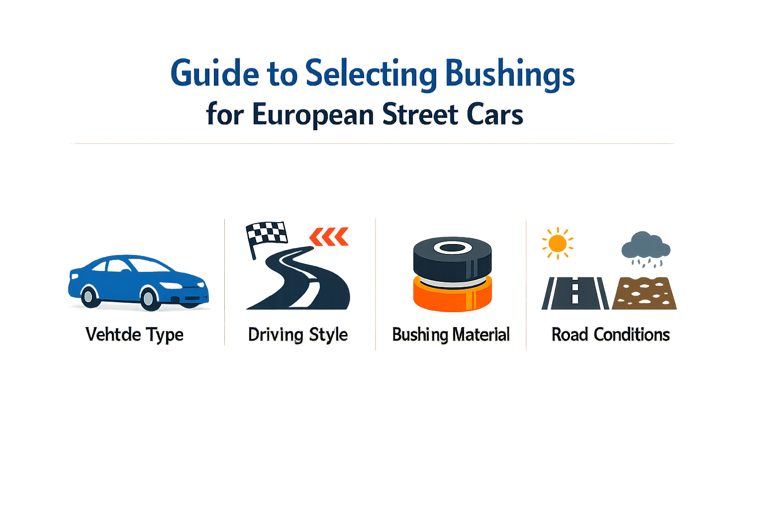 Guide to selecting bushings for European street cars