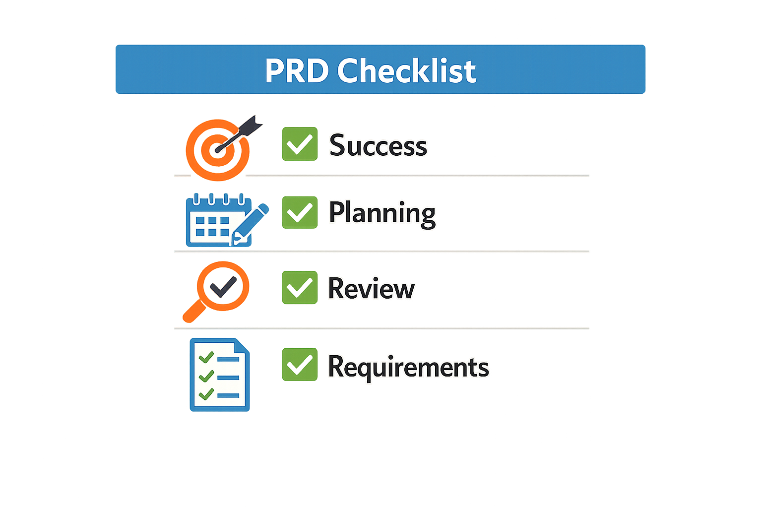 Importance of a PRD Checklist