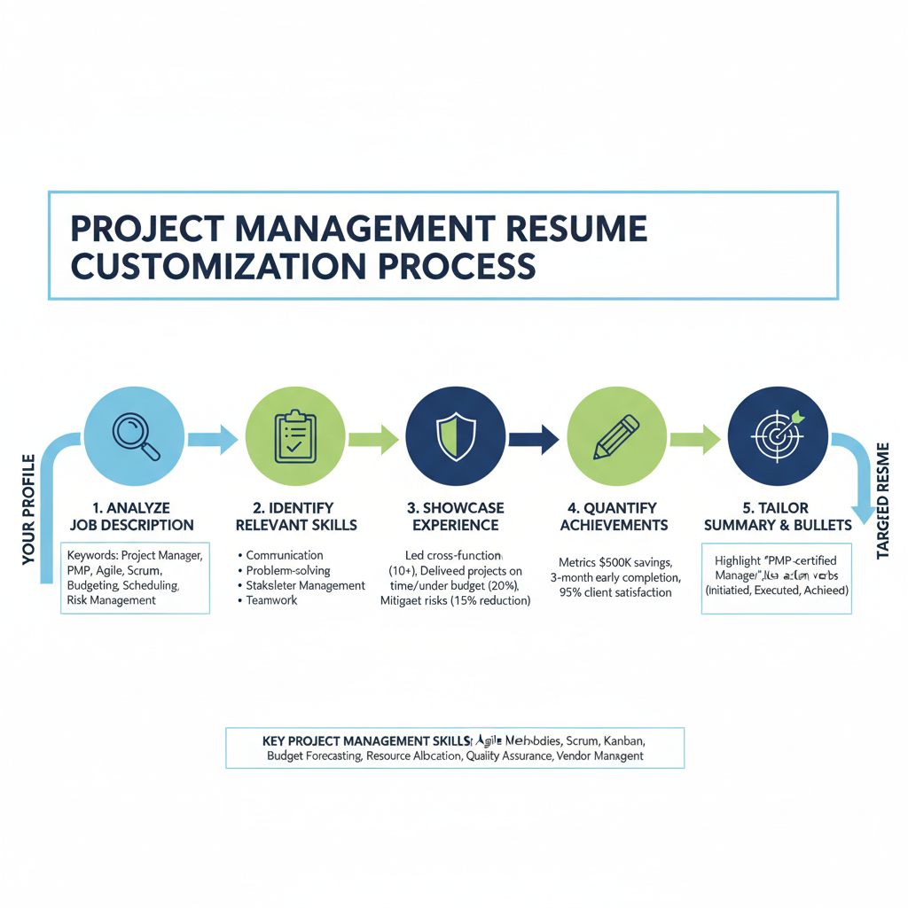 Infographic on tailoring resumes