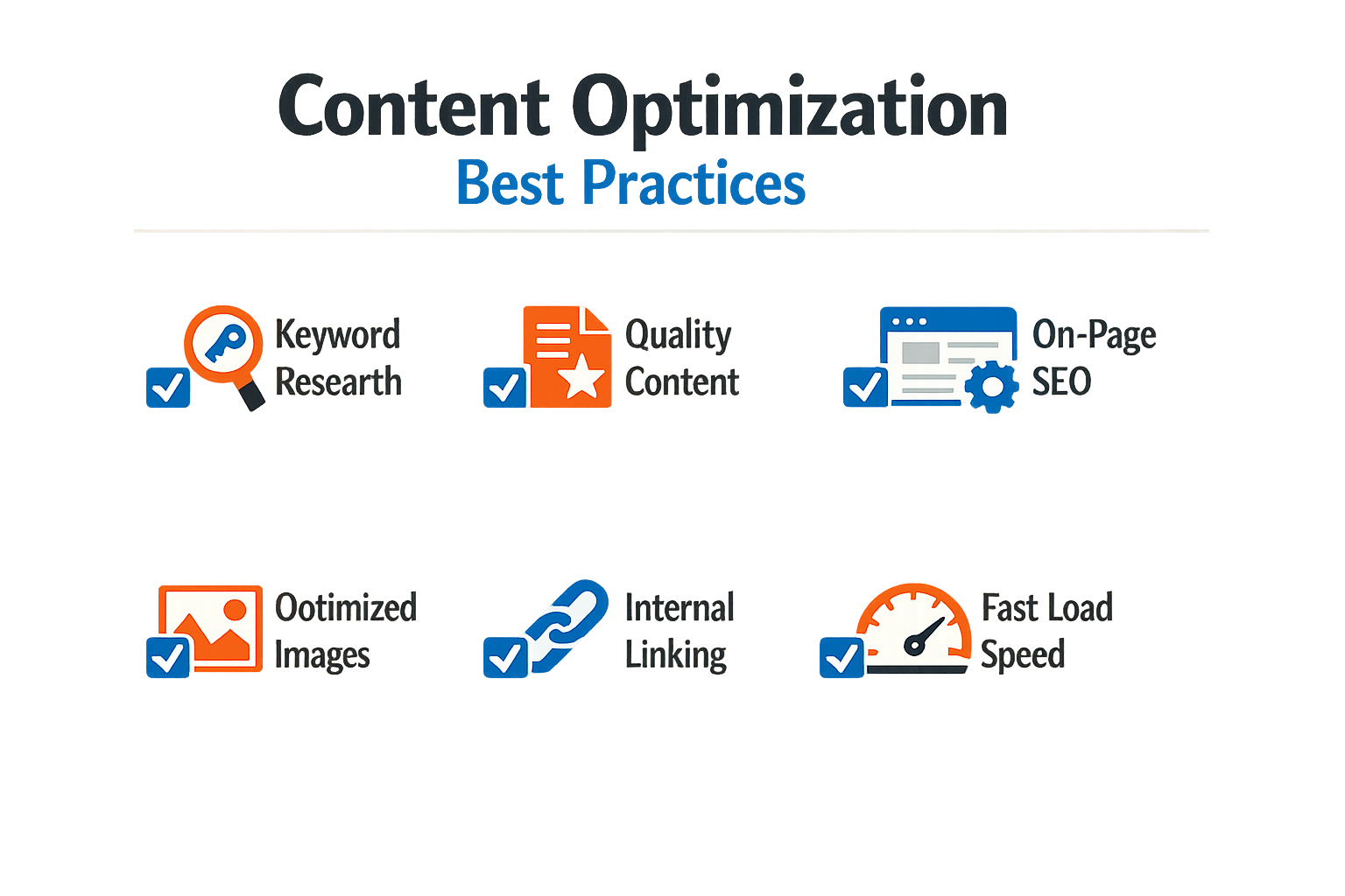 Image listing best practices for content optimization.