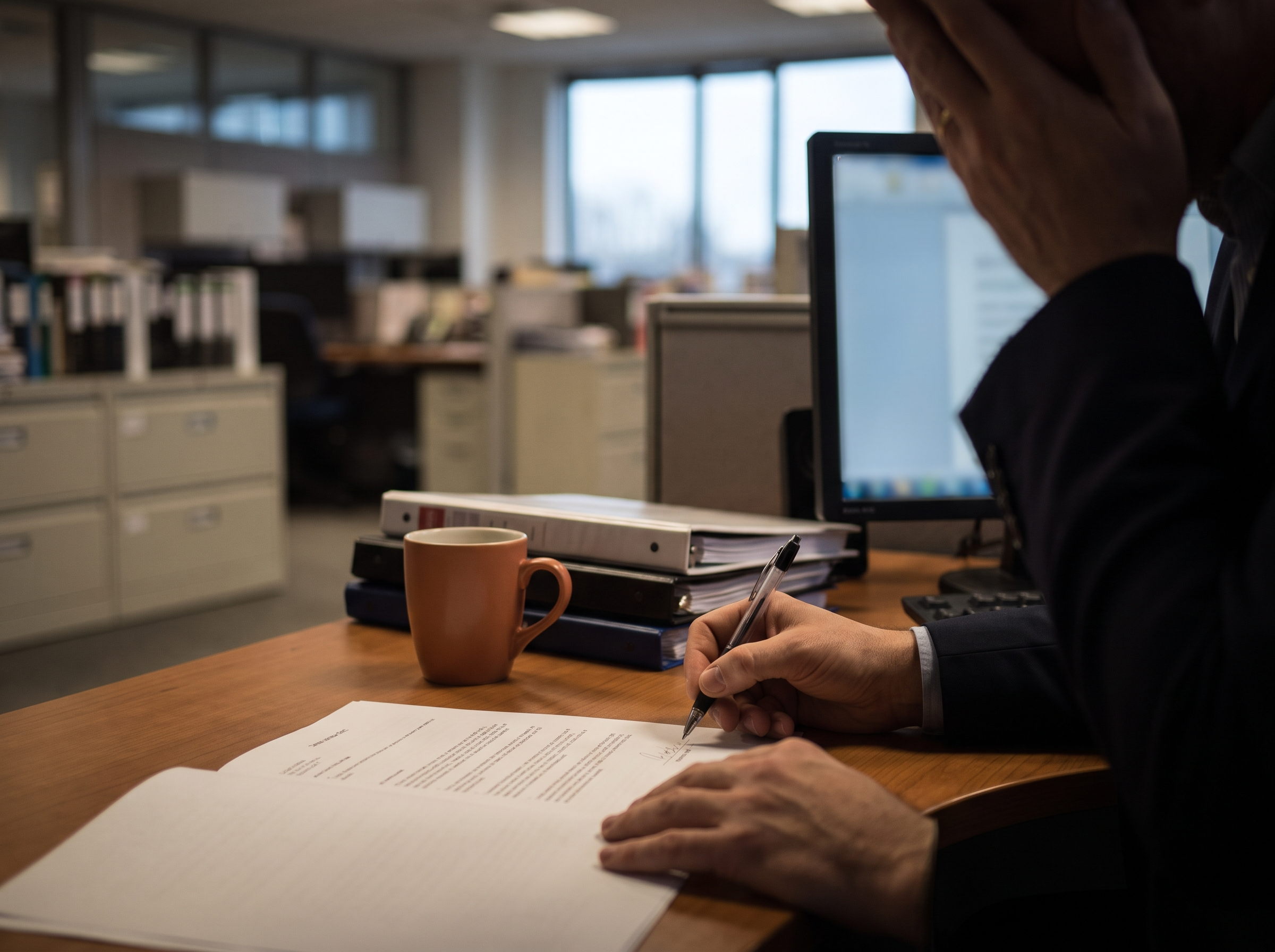 Manager approving server decommissioning checklist documentation