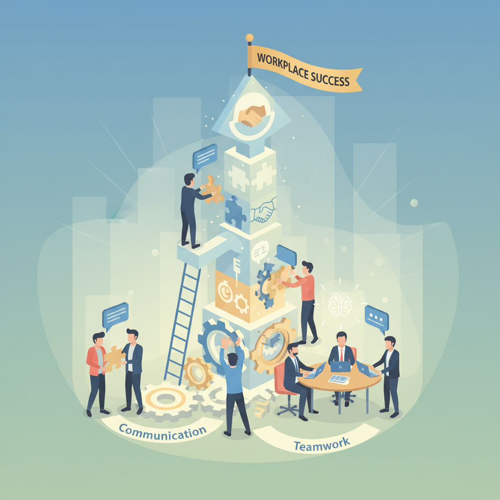 Image highlighting the importance of soft skills in career success.