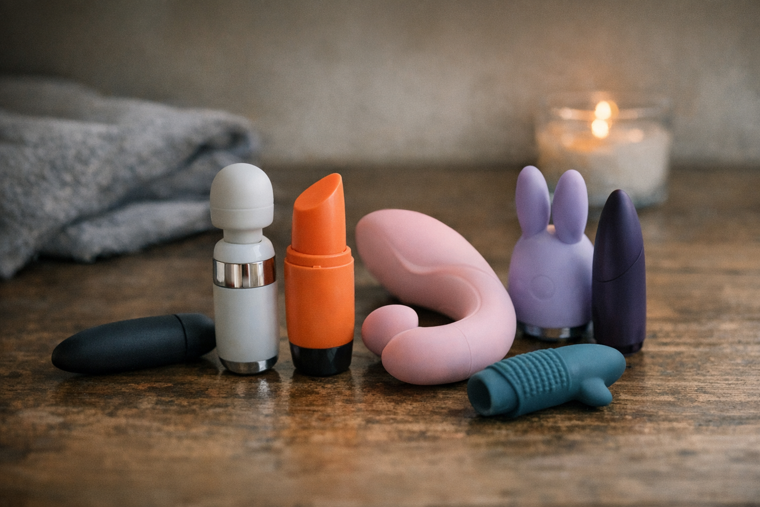 A collection of small vibrators showcasing their designs and features.