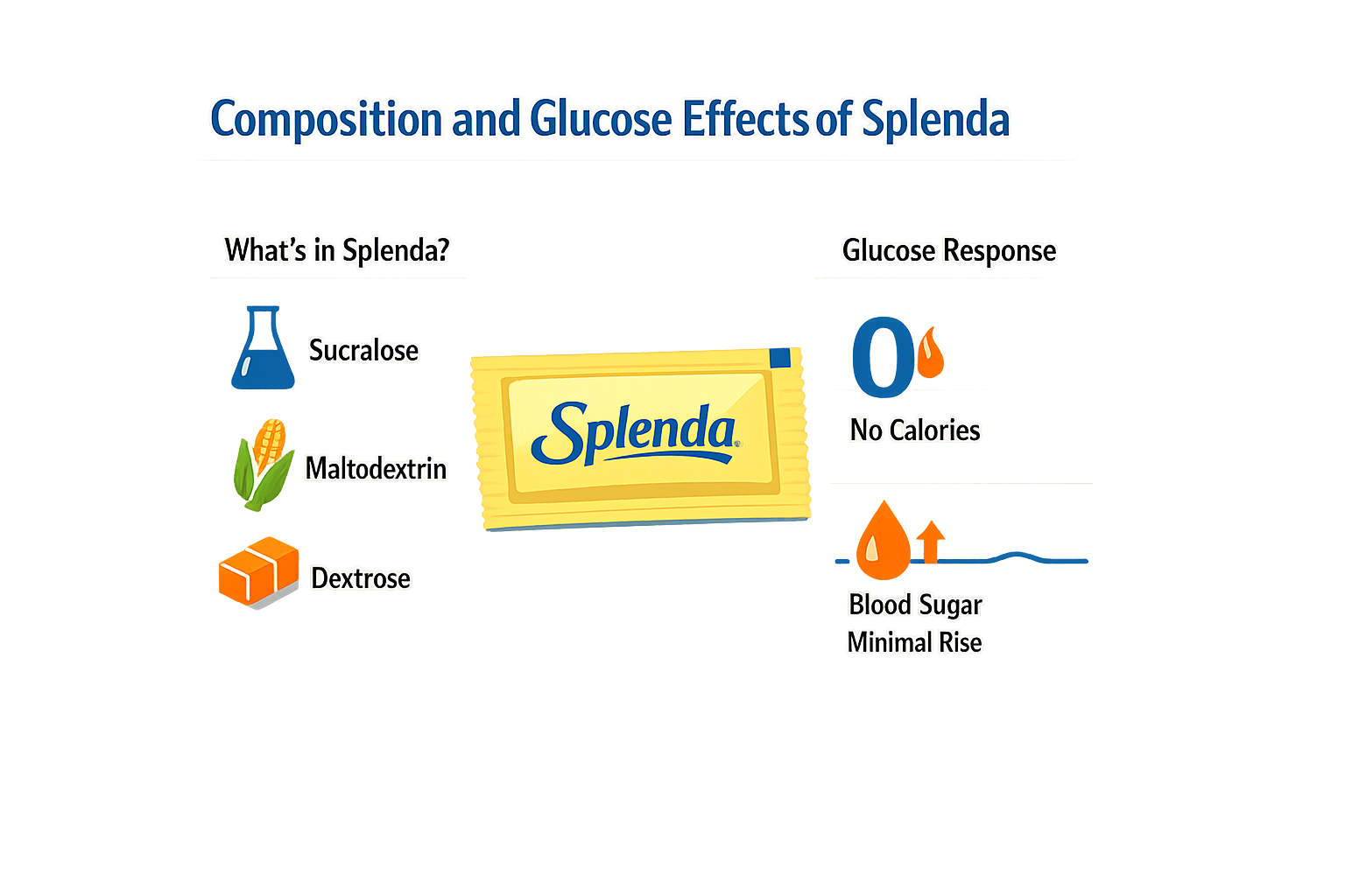 Composition and glucose effects of Splenda