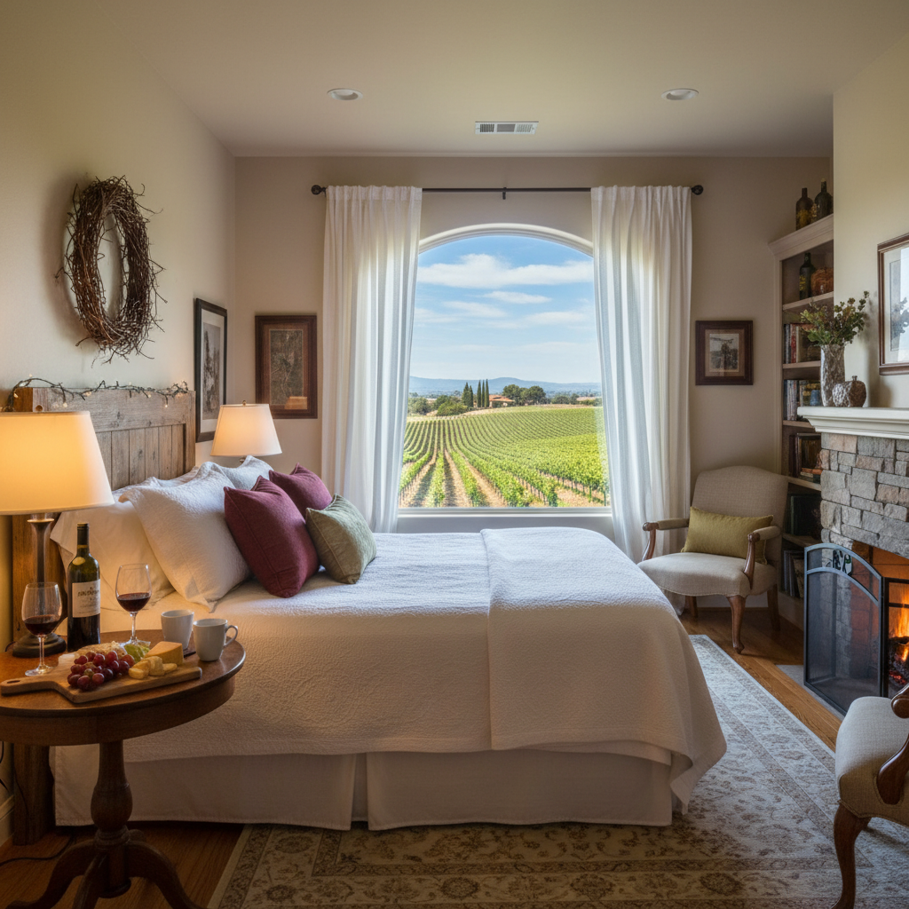 Bed-and-breakfast with vineyard view