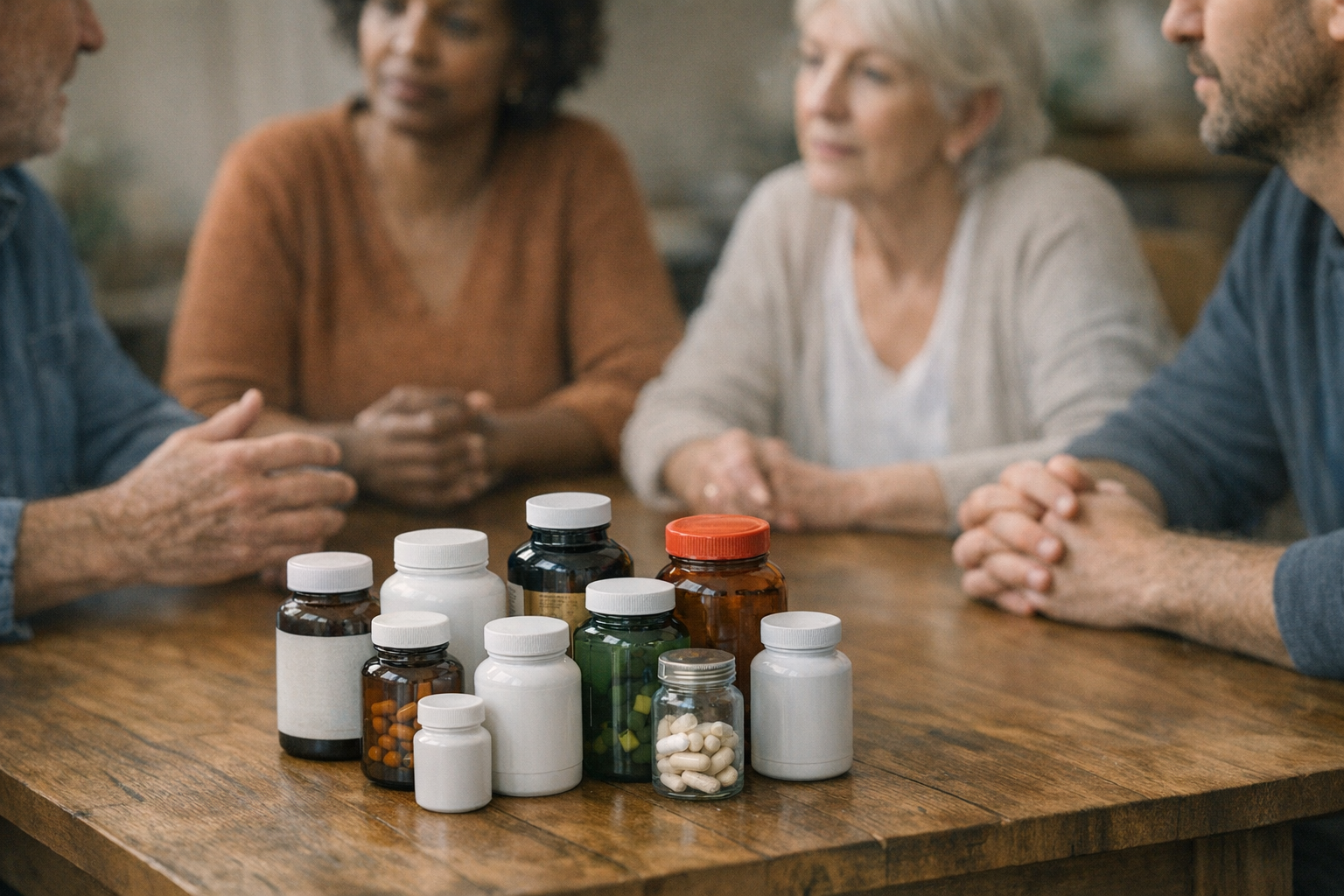 A group discussing prediabetes supplements
