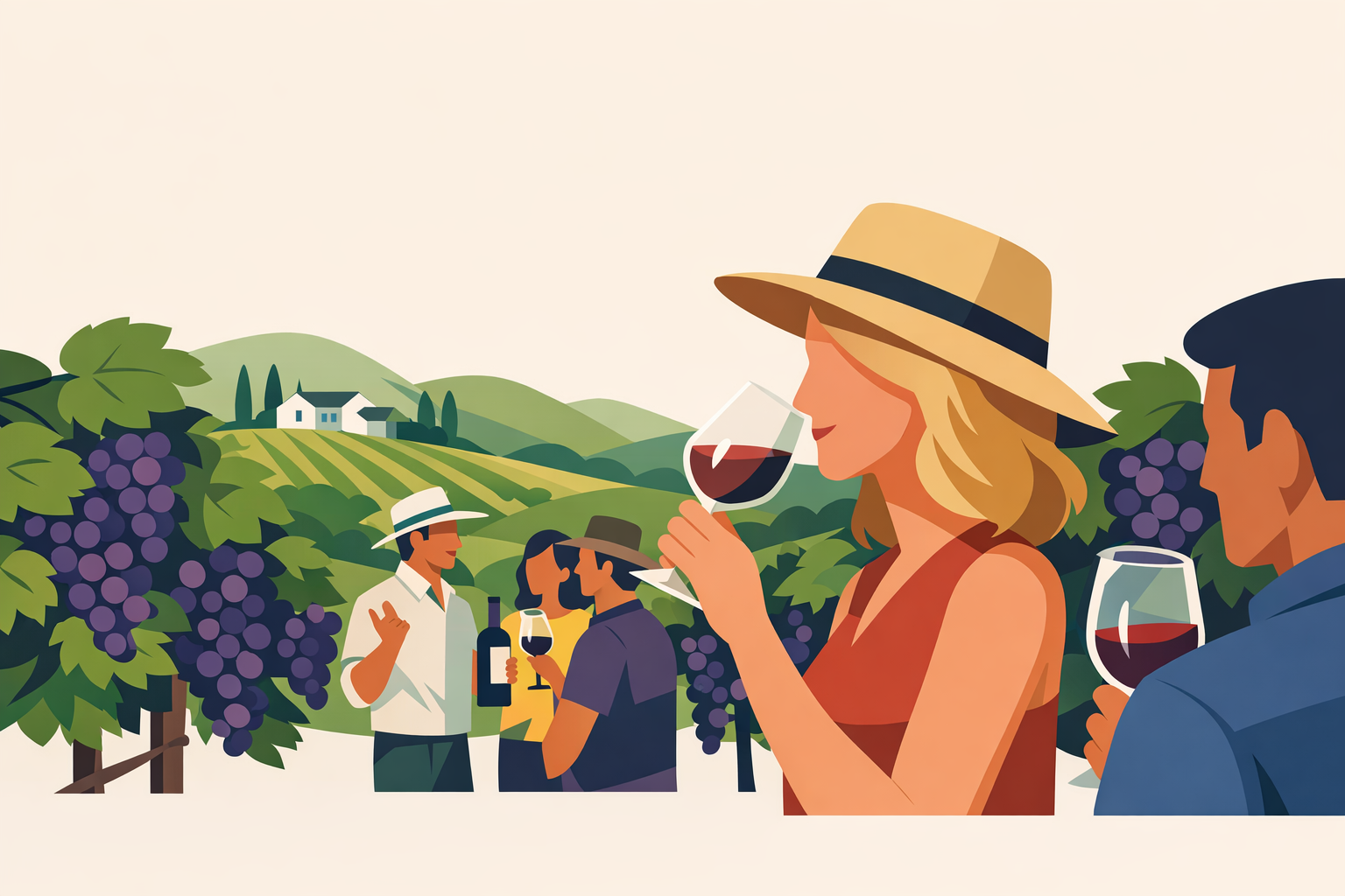 Vineyard tour and wine tasting