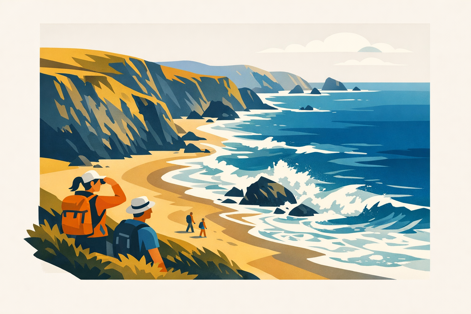 The scenic Sonoma Coast with cliffs and beaches