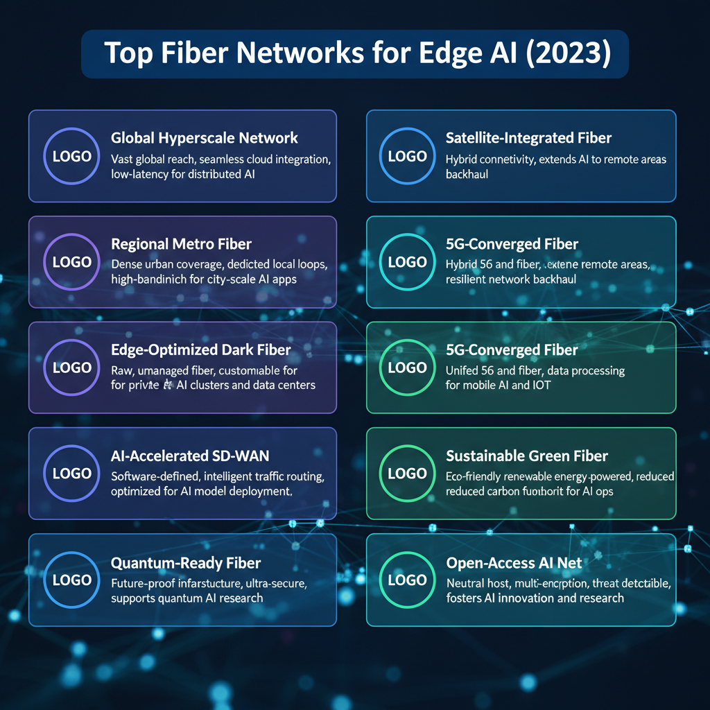 Section image listing the top fiber networks for edge AI in 2023.