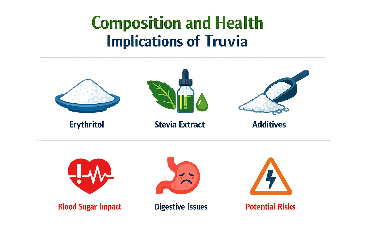 Composition and health implications of Truvia.